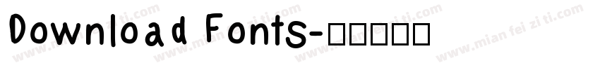 Download Fonts字体转换